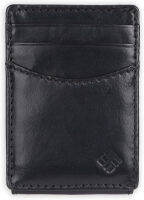 Columbia Mens Leather Front Pocket Wallet Card Holder for Travel Black Leather One Size