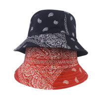 [hot]New Summer Black Red Paisley Fishing Fisherman Caps Bucket Hats Mens Women Bob Gorras Hip Hop Panama Casquette