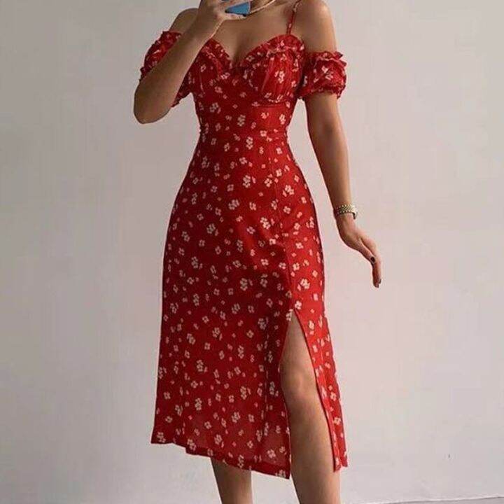 sexy-sling-ruffle-strapless-slit-party-dress-women-elegant-off-shoulder-v-neck-long-robe-spring-floral-print-slim-vestidos-21764