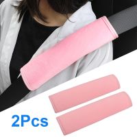 2pcs Interior Accessories Car Seat Belt Cover Soft Hairy Safty Belt Seatbelt Shoulder Pad Protection For Kids Children Pink Seat Covers