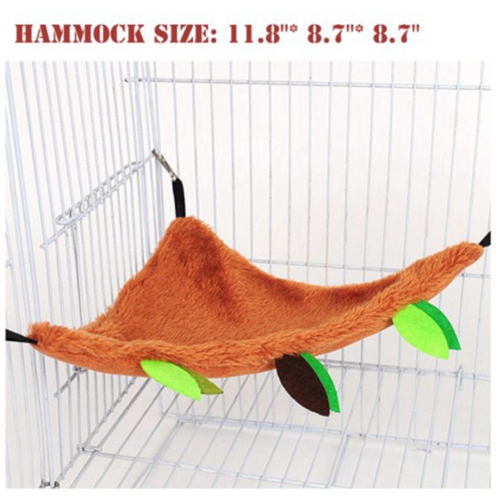 5pcs-hamster-sugar-glider-hanging-cage-accessories-set-leaf-wood-design-small-animal-hammock-channel-ropeway-swing