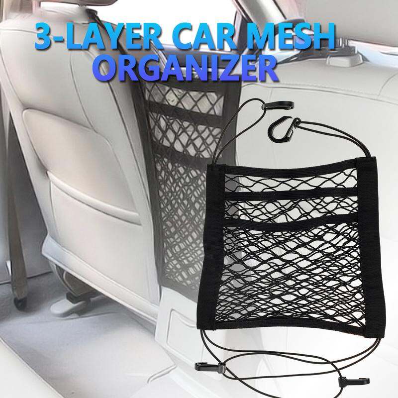 Barrier of Backseat Pet Kids Cargo Tissue Purse Holder Pocket Seat Back Net Bag Seektop Car Mesh Organizer Upgraded Driver Storage Netting Pouch 