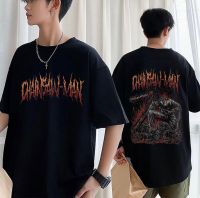 Anime Chainsaw Man T-Shirt Denji Pochita Devil Skeleton Print T Shirt Men Harajuku Gothic Oversized T-Shirts Streetwear S-4XL-5XL-6XL