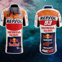 เสื้อมอเตอร์ไซค์ เสื้อฮอนด้าhonda repsol motogp เสื้อโปโลคอปก เสื้อbiker เสื้อMOTOGP Motorcycle Riding T-shirts honda repsol marquez shirts เสื้อมอเตอร์ไซค์พรีเมี่ยม เสื้อแ