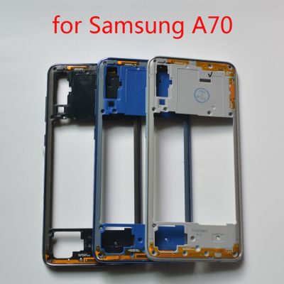 กรอบกลางสำหรับ A70 Samsung Galaxy A705 A705f A705fn กรอบโทรศัพท์กลางเคสแชสซีเครื่องมือมีปุ่ม