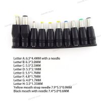 10Pcs/set Universal Laptop Charging Power Jack DC Connector 5.5*2.1mm Plug Adapter DC Female to Male Interface Conversion WB5TH