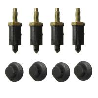 4ชิ้นเซ็ตรถ2.0 HDI ฝาครอบเครื่องยนต์ Bolt และชุดคลิปสำหรับ Citroen Peugeot 307 406 Auto Fastener อุปกรณ์เสริมรถคลิปอุปกรณ์