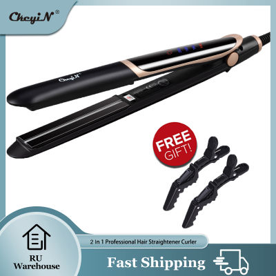Professional Hair Straightener Curler Hair Flat Iron Negative Ion Infrared Hair Straighting Curling Iron Corrugation Hair Care50