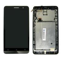 (PANG TECH)หน้าจอ LCD ของ OEM สำหรับ Asus Zenfone 6 / A600CG Digitizer ประกอบครบชุดพร้อมกรอบ £ สีดำ)