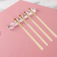 5 Grids Transparent Nail Brush Rack Shelf Painting Pen Rest Holder Stand Acrylic Nail Art Brush Display Holder Showing Tools Artist Brushes Tools