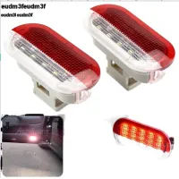 2x ไฟเตือนประตู Led ภายในรถโคมไฟต้อนรับสำหรับ MK3กอล์ฟ VW เสื้อโปโล Jetta MK4ที่นั่งตูแรน Skoda Octavia Eudm3f