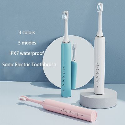 【CW】❒✷✗  Electric Toothbrush Rechargeable Brushes Adult Timer Washable New Ultrasonic Whitening Cleaning Teeth