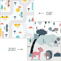 Baby Paded Play Mats Foldable Crawling Carpet Kid Game Activity Rug Waterproof XPE Soft Floor Playmat Folding Blanket with Bag