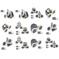 Adjustable Cabins Pulley Shower Door Rollers Runner Bathroom Pan Glass Sliding Door Pulleys Upper Bottom Rollers