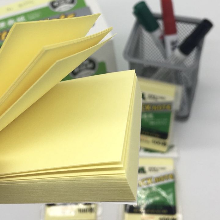 โพสต์-อิท-stick-note-กระดาษโน๊ตสีพื้น-76x51-มม-100-แผ่น-สีเหลือง-i-no-8006