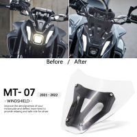 NEW Sports WindScreen Windshield Air Wind Deflector + cket For YAMAHA MT-07 MT 07 MT07 2021 2022 Motorcycle Front Screen