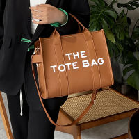 The Traveller Tote Bag For Women Crossbody Female Handbag New Solid Words Letter Leisure Large Bag PU Luxury Fashion For 2023