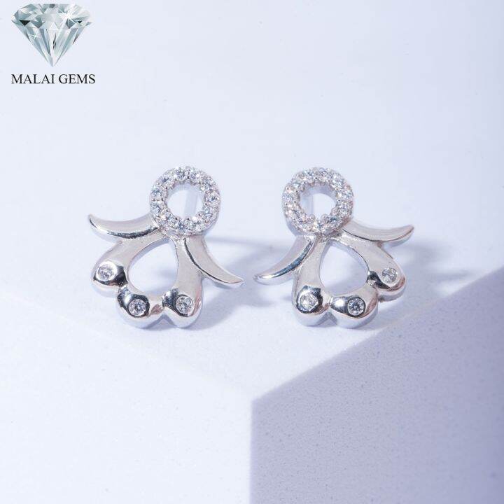 malai-gems-ต่างหูเพชร-เงินแท้-silver-925-เพชรสวิส-cz-เคลือบทองคำขาว-รุ่น-155-e1841-แถมกล่อง-ต่างหูcz-ต่างหูเงินแท้