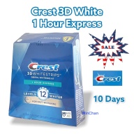 Hộp Nguyên Seal Miếng Dán Trắng Răng Crest 3D White 1 Hour Express USA(20strips 10 treatments) Hàng Mỹ thumbnail