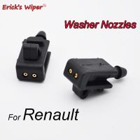 Erick S ที่ปัดน้ำฝนที่ปัดน้ำฝนกระจกหน้า2ชิ้นหัวฉีดเจ็ทสำหรับ Renault Laa 3 2007- 2015 OE #8200082347