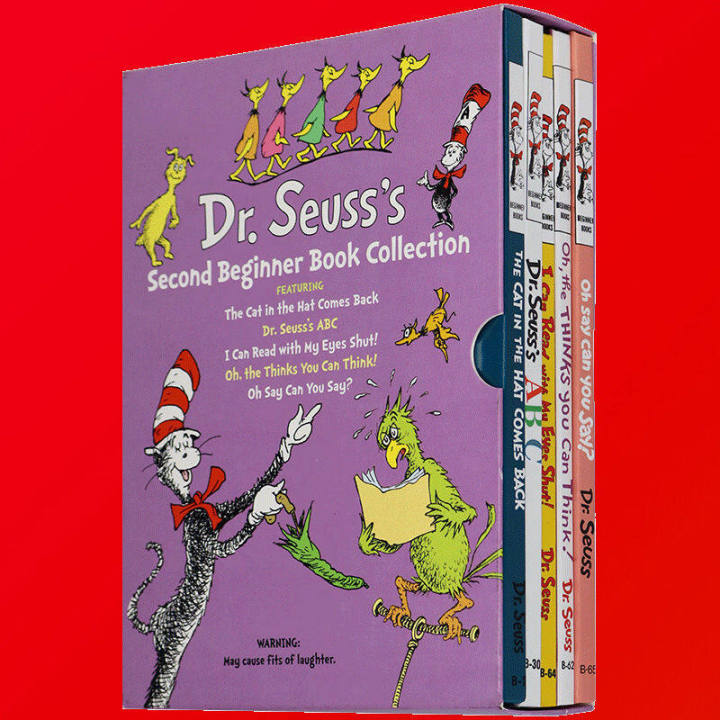 dr-seussภาษาอังกฤษoriginalสมุดวาดภาพระบายสีสำหรับเด็กdr-seuss-2ndหนังสือเริ่มต้นแมวในหมวกสูง