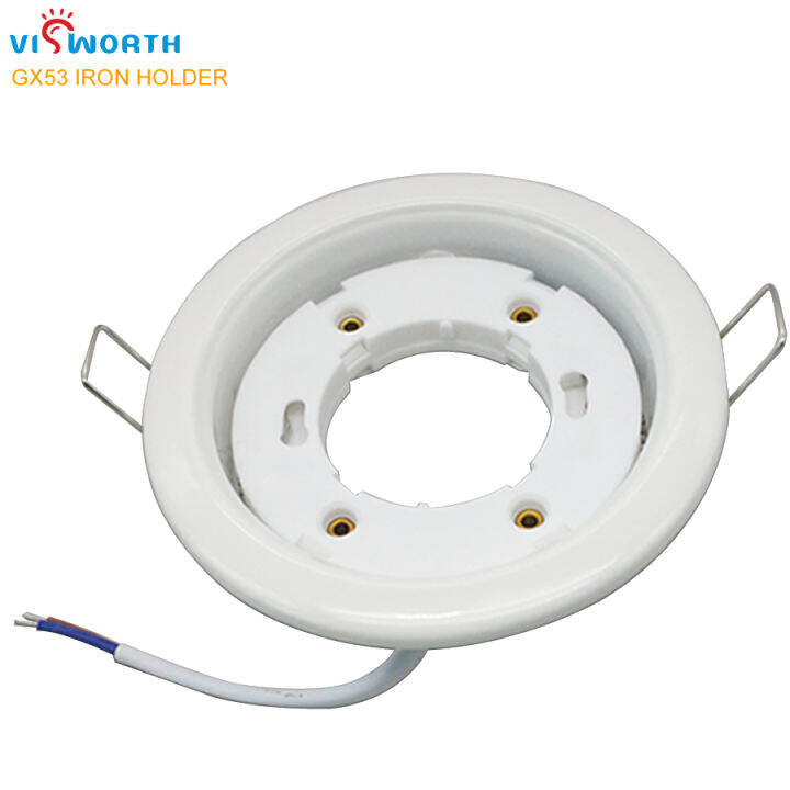 GX53 Lamp Bases Circular Pc Gx53 Holder ac 110V 240V Fireproof Cupboard