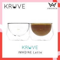 KRUVE IMAGINE Milk Glasses แก้ว Latte x 2 ใบ ขนาด 250ml. (8.5oz) / Cappuccino 200ml./ (6.5oz)