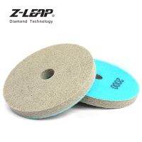 Z-LEAP 2pcs 125mm Sponge Diamond Polishing Pads 5 Inch Buff Disc For Marble Artificial Stone Sandstone Floor Wet Cleaning Tool