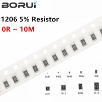 100Pcs 1206 5% SMD resistor 0R ~ 10M 1/4W 0 1 10 100 150 220 330 ohm 1K 2.2K 10K 100K 0R 1R 10R 100R 150R 220R 330R WATTY Electronics