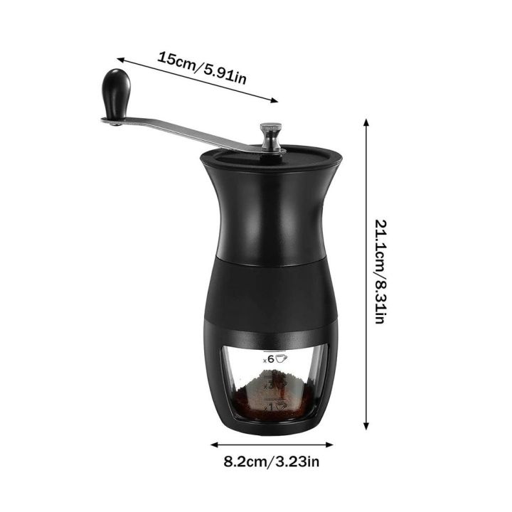 hot-new-เครื่องบดกาแฟแบบใช้มือหมุนเครื่องบดกาแฟพร้อมเสี้ยนเครื่องบดกาแฟมือสำหรับตั้งแคมป์ที่บ้าน