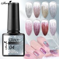 【hot sale】 ♧◘✟ B52 Monja 8 Colors Nail Polish Glitter UV Gel Diamond Gel Nail Art Varnish DIY Long Lasting Manicure Tools