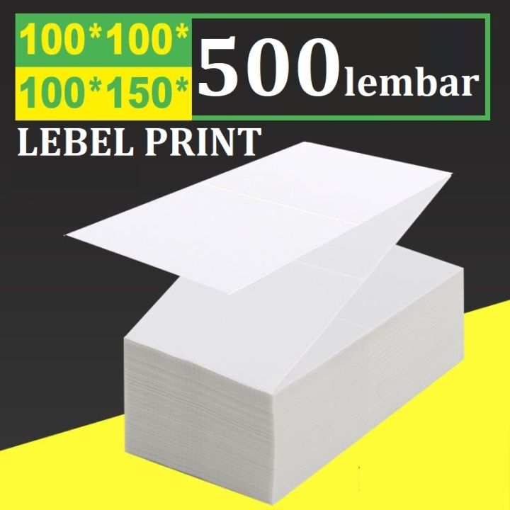 Kertas Label Kertas Print Resi Job Thermal Tempel 100x150mm Dan