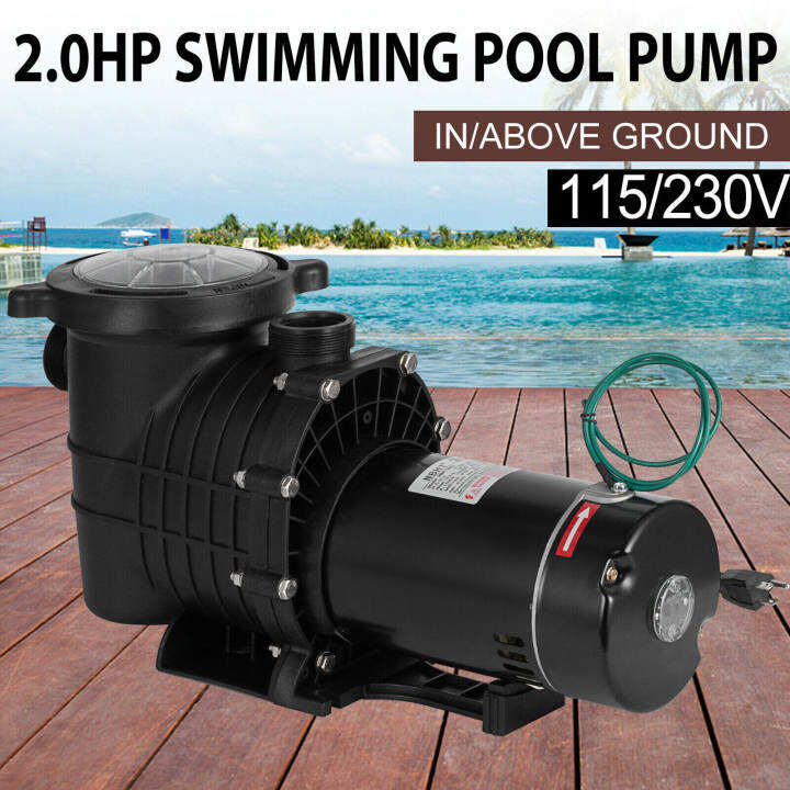 New 2HP Swimming Pool Pump Motor WStrainer Generic Hi Flo Hot Tub Pump For Above Ground Pool