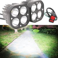 Running Light สำหรับรถจักรยานยนต์ Led Fog Light 12V ไฟหน้า Spotlight DRL Pod โคมไฟบาร์สำหรับรถยนต์ Auto Niva Lada 4X4 Off Road ATV