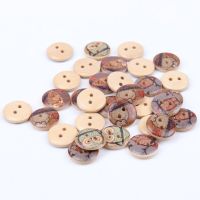 50Pcs Mixed Owl Painted wooden Round Buttons Sewing Craft Scrapbooking DIY Home Decor DIY Cloth Accessories 15mm Haberdashery