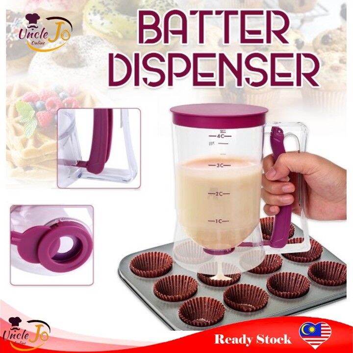 Batter Dispenser Cake Cupcake Snap Helper Muffins Dispenser Mess Lazada
