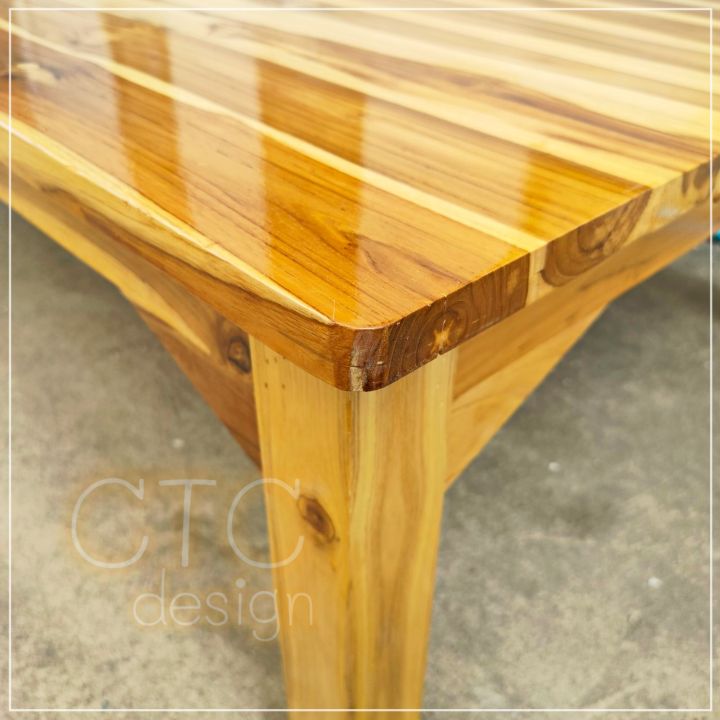 ctc-โต๊ะญี่ปุ่น-โต๊ะกินข้าวไม้สัก-120-80-35-ซม-กว้าง-ลึก-สูง-โต๊ะนั่งทำงานกับพื้น-พับขาไม่ได้-สีเคลือบใส-ทำจากไม้สักแท้ทั้งตัว-โต๊ะทรงเตี้ยขนาดใหญ่