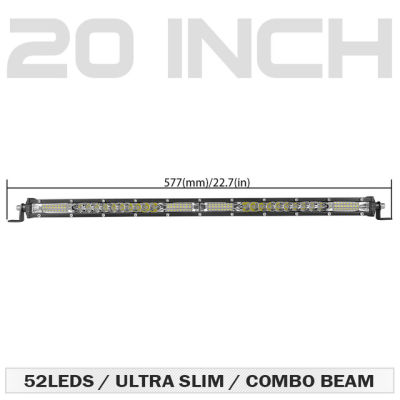 Super Slim Led Light Bar 10 20 30 inch Combo Beam Single Row Led Bar Offroad for Car Truck 4x4 ATV UAZ SUV 12V 24V Driving Lamp