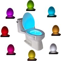 16 Colors Toilet Night Light PIR Motion Sensor Toilet Lights LED Washroom Night Lamp Toilet Bowl Lighting For Bathroom Washroom Night Lights