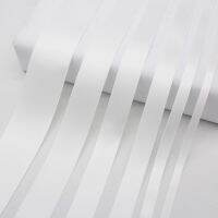 White Grosgrain Ribbon Satin Ribbon Polyester Tapes DIY Accessories 3mm 6mm 9mm 13mm 16mm 19mm 22mm 25mm 38mm 50mm 75mm 100mm Gift Wrapping  Bags