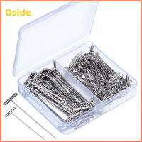 OSIDE 150pcs 1 2นิ้ว หมุดตัวที เงินสีเงิน เหล็กไร้สนิม หมุดเย็บปัก ของใช้ในครัวเรือน หัววิกผม สำหรับการถักนิตติ้ง