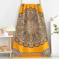 hotx 【cw】 Mandala Cotton Gauze 80x160 Beach Large for Children Adults Yarn Dyed Shipping