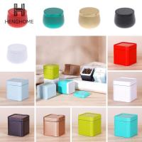 1PC Durable Mini Tinplate Box Square Storage Cans Sealed  Tea Cans Packaging Box Candy Cans Portable Household Storage Boxes Storage Boxes