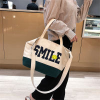 Korean Style Canvas All-Matched Cross Body Messenger One Single Shoulder Sling Carry Bag for Female Student F047