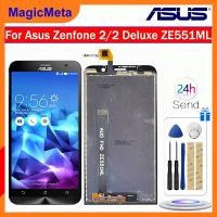 MagicMeta หน้าจอจอ LCD แบบดั้งเดิมสำหรับ Asus Zenfone 2/2,ZE551ML ดีลักซ์หน้าจอสัมผัสแทนการประกอบสำหรับ Asus Zenfone 2 2 ZE551ML แสดงผล ZE551ML ดีลักซ์