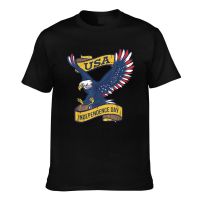 Wholesale Round Neck Usa American Independence Eagle Freedom Cotton MenS Tshirts