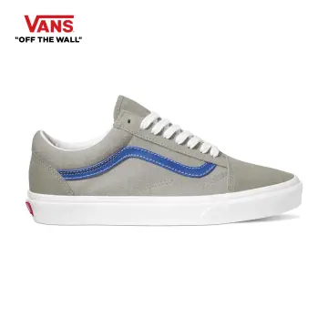 Grey leather vans store old skool