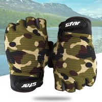 ❀▣ New Tactical Half Finger Fishing Gloves Anti-Slip Men Outdoor Sports Mittens Camouflage Airsoft Shooting Hunting Gloves S-2XL