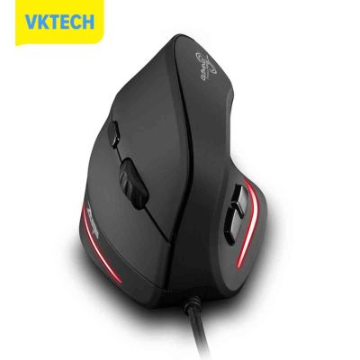 [Vktech] ZELOTES T20แบบมีสายแนวตั้งแบบชาร์จไฟได้3200 DPI USB Gaming Mouse