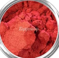 Mica  สีแดง flash red  30 g. รหัส 002017 สีประกาย สีชิมเมอร์ สีแวววาว ไมก้าสีติดทน สีละลายน้ำมัน สีใส่สบู่ สีเครื่องสำอางค์ สีแร่ธาตุ สีทำลิป